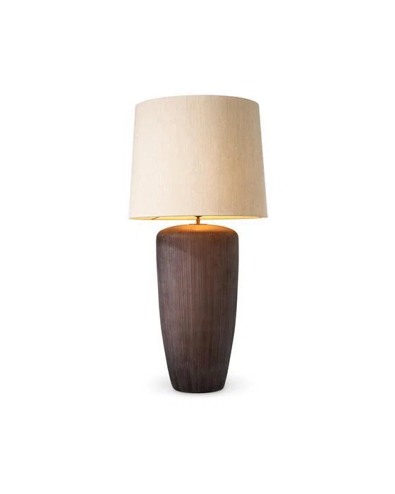 Isandro Tischlampe braun