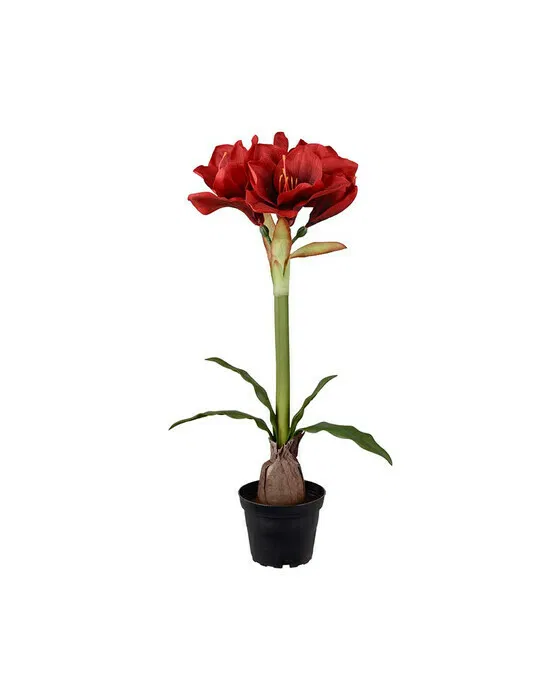 Amaryllis Kunstpflanze rot
