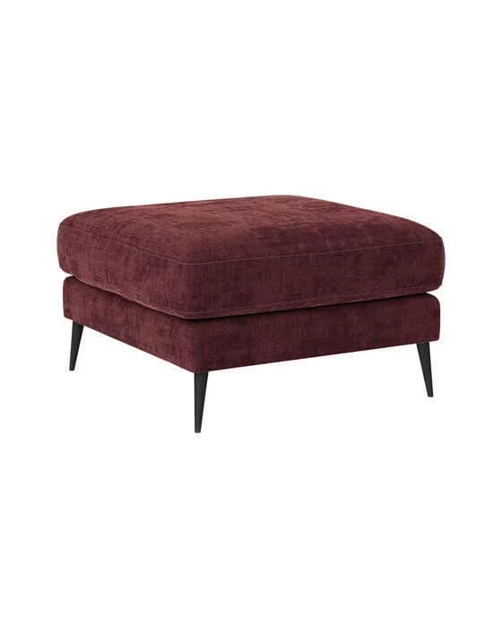 Andorra Fußhocker Gabby burgundy