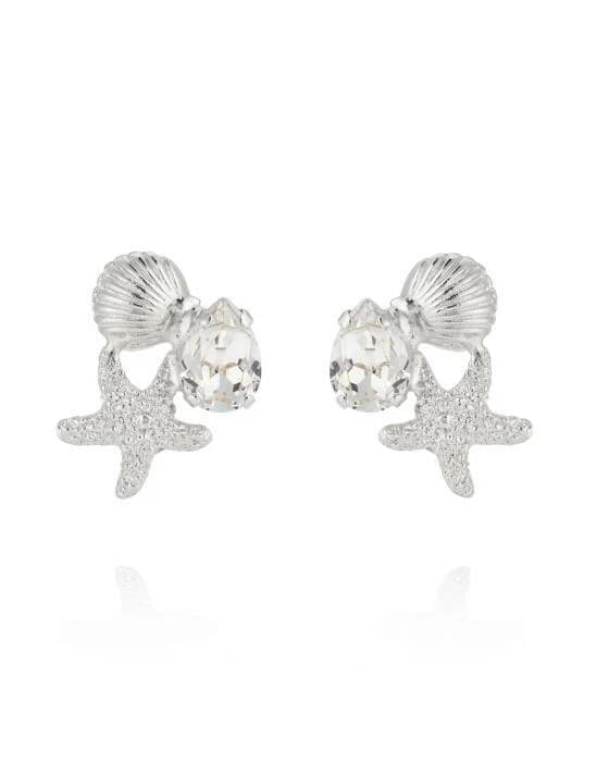 Seascape Ohrringe Kristall rhodium