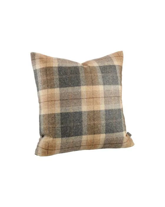 Alistair Plaid Cushion Cover Brown