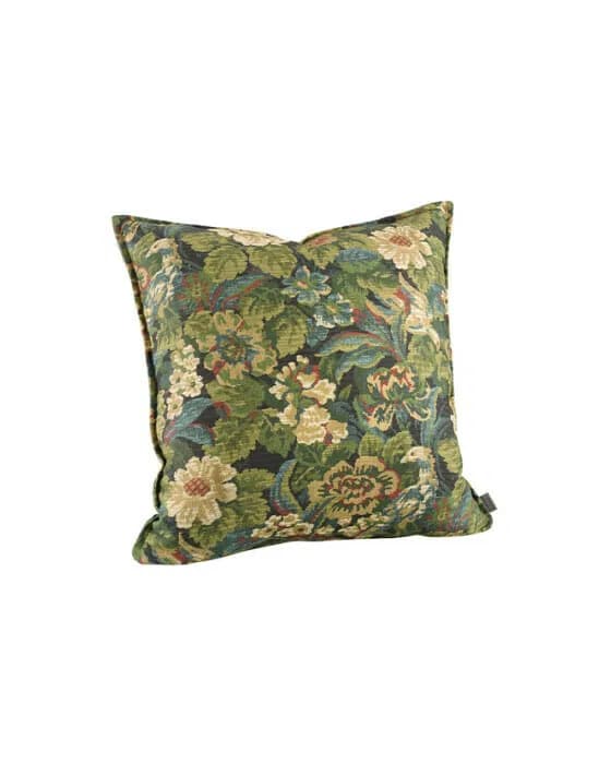 Ebonleaf Flower Cushion Cover Green