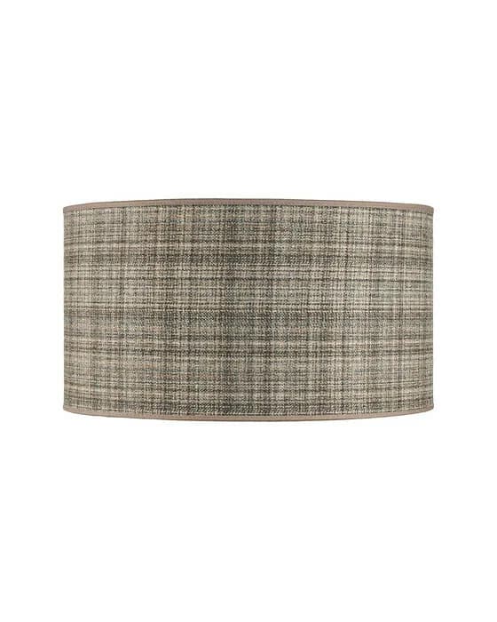 Zylindrischer Lampenschirm Callum Plaid Brown