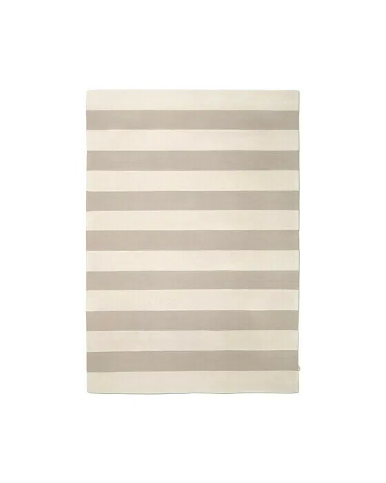 Stripe Boucle teppich Ivory/beige