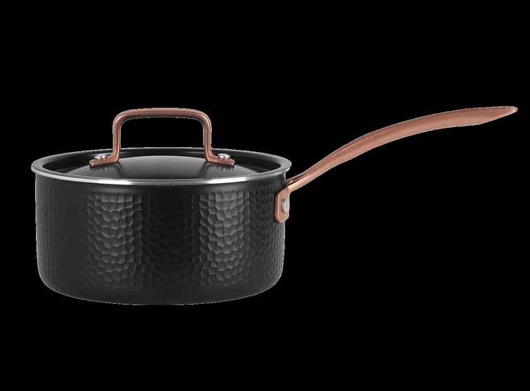 Kochtopf mit Deckel 18 cm / 2,3 Liter - Schwarz - Pepper