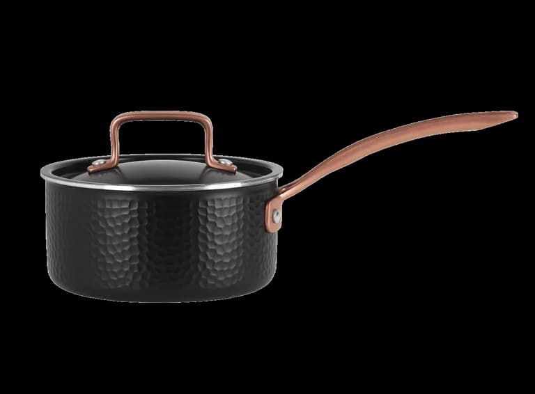 Kochtopf mit Deckel 16 cm / 1,6 Liter - Schwarz - Pepper