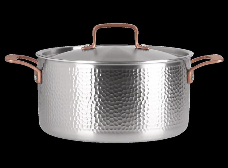 Schmortopf mit Deckel 24 cm / 5,65 Liter - Edelstahl - Pepper