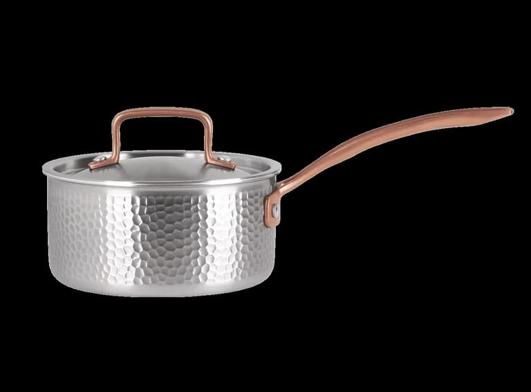 Kochtopf mit Deckel 16 cm / 1,6 Liter - Edelstahl - Pepper