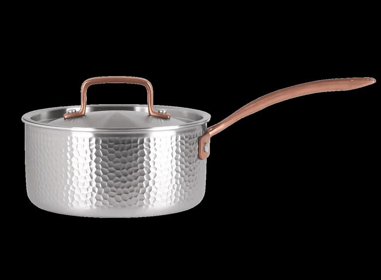 Kochtopf mit Deckel 18 cm / 2,3 Liter - Edelstahl - Pepper