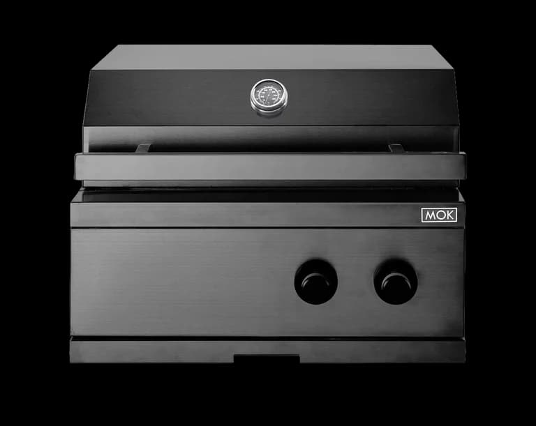 Nordic Line - Integrierbarer Gasgrill (2 Brenner) Schwarz - Myoutdoorkitchen
