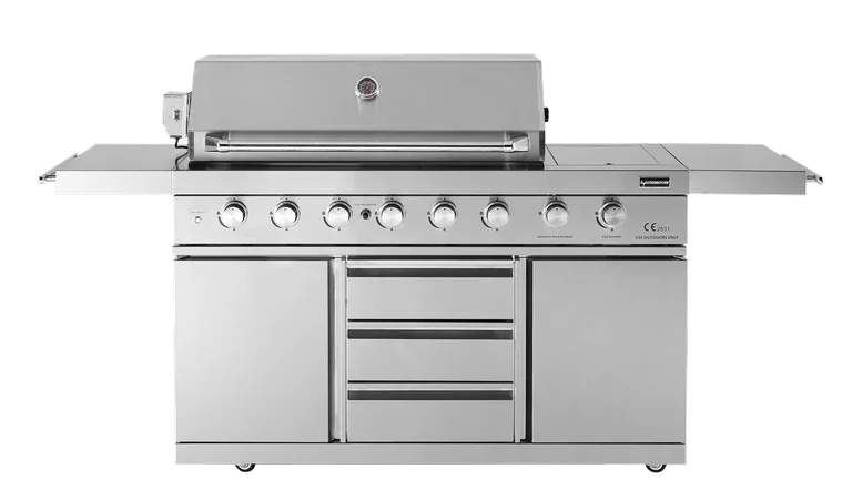 Stainless Collection - Freistehender Gasgrill mit 6 Brennern und PowerSear Zone (Infrarot) - Myoutdoorkitchen
