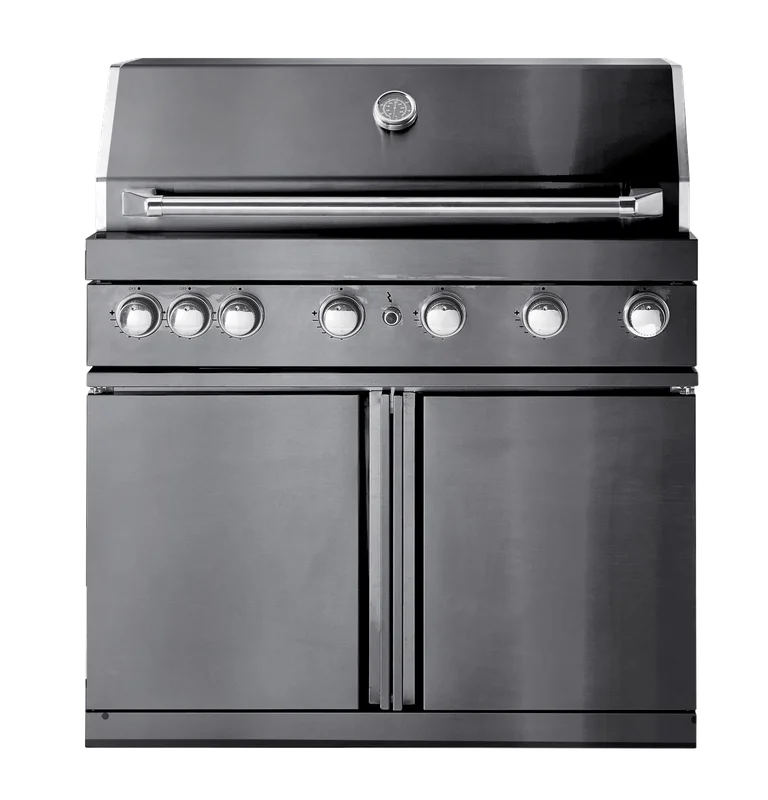 Black Collection - Freistehender Gasgrill mit 6 Brennern und Infrarotbrenner - Myoutdoorkitchen