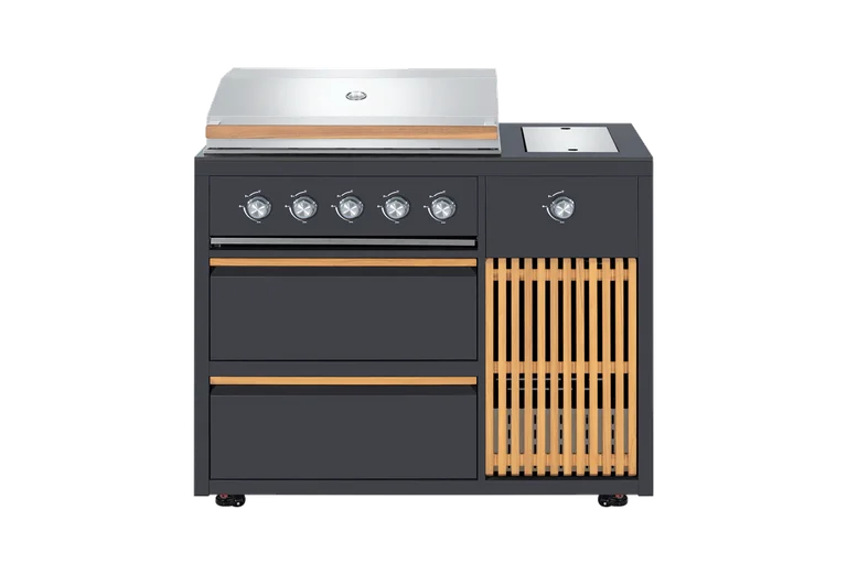 Designer Series - Freistehender Gasgrill mit 5 Brennern und Infrarot-Seitenbrenner - Myoutdoorkitchen