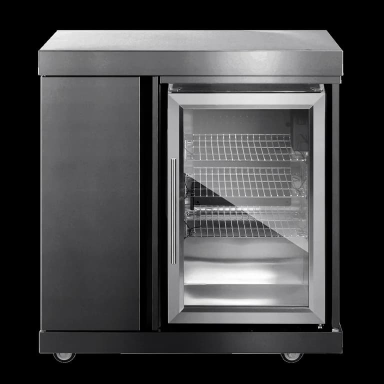 Black Collection - Modul mit Kühlschrank und Aufbewahrungsschrank - Myoutdoorkitchen