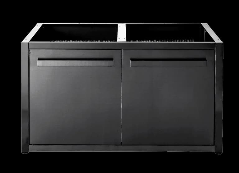 Nordic Line - Grundmodul mit Tür 120 cm (2 Module) - Schwarz - Myoutdoorkitchen