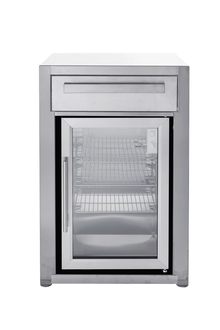 Nordic Line - Freistehender Kühlschrank (Edelstahl) - Myoutdoorkitchen