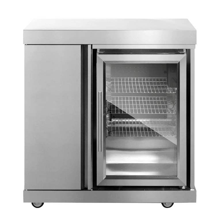 Stainless Collection - Modul mit Kühlschrank und Aufbewahrungsschrank - Myoutdoorkitchen