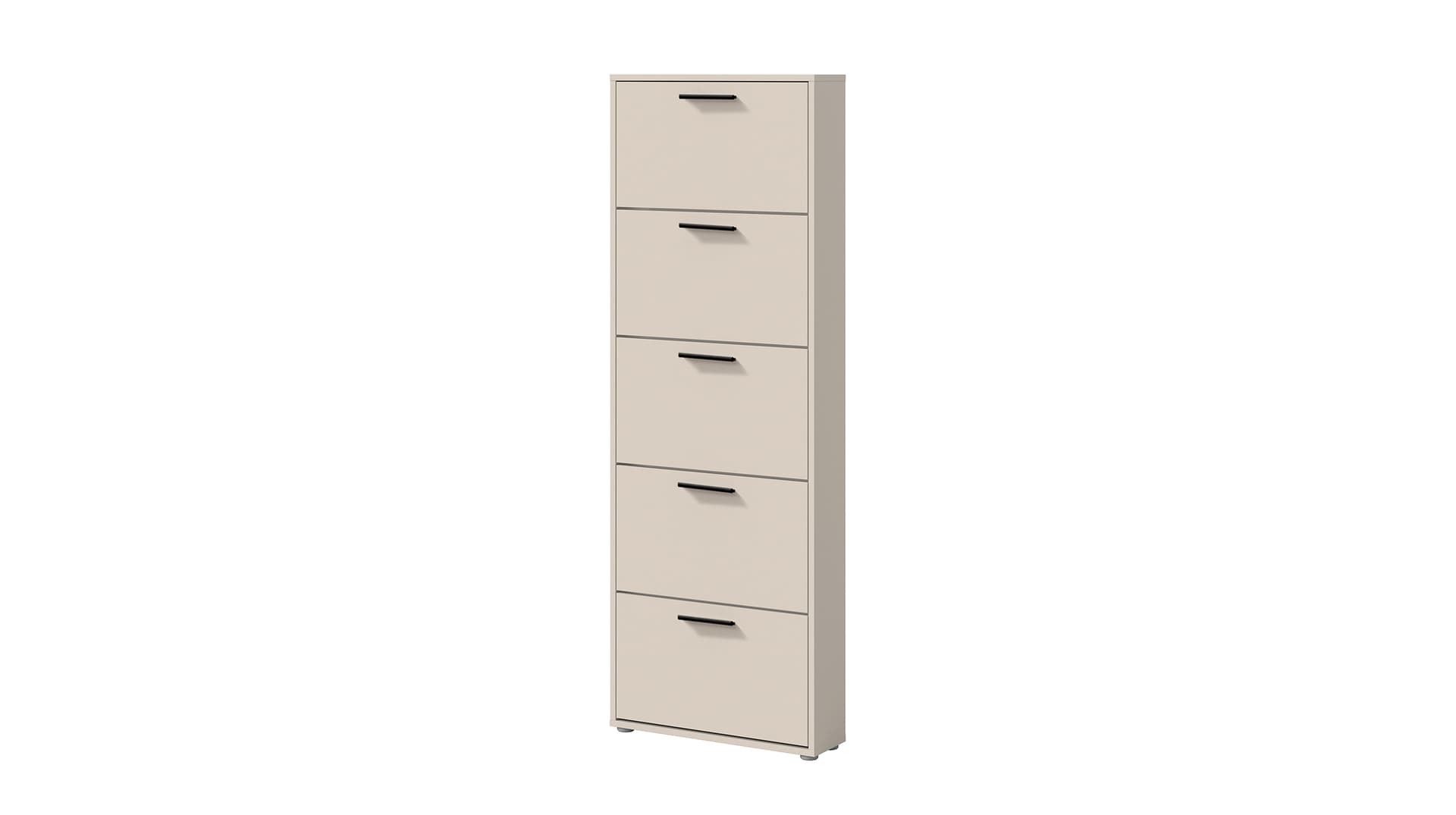 Schuhschrank Beige-Kaschmir 5-türig 59 x 169 cm - SAMMY