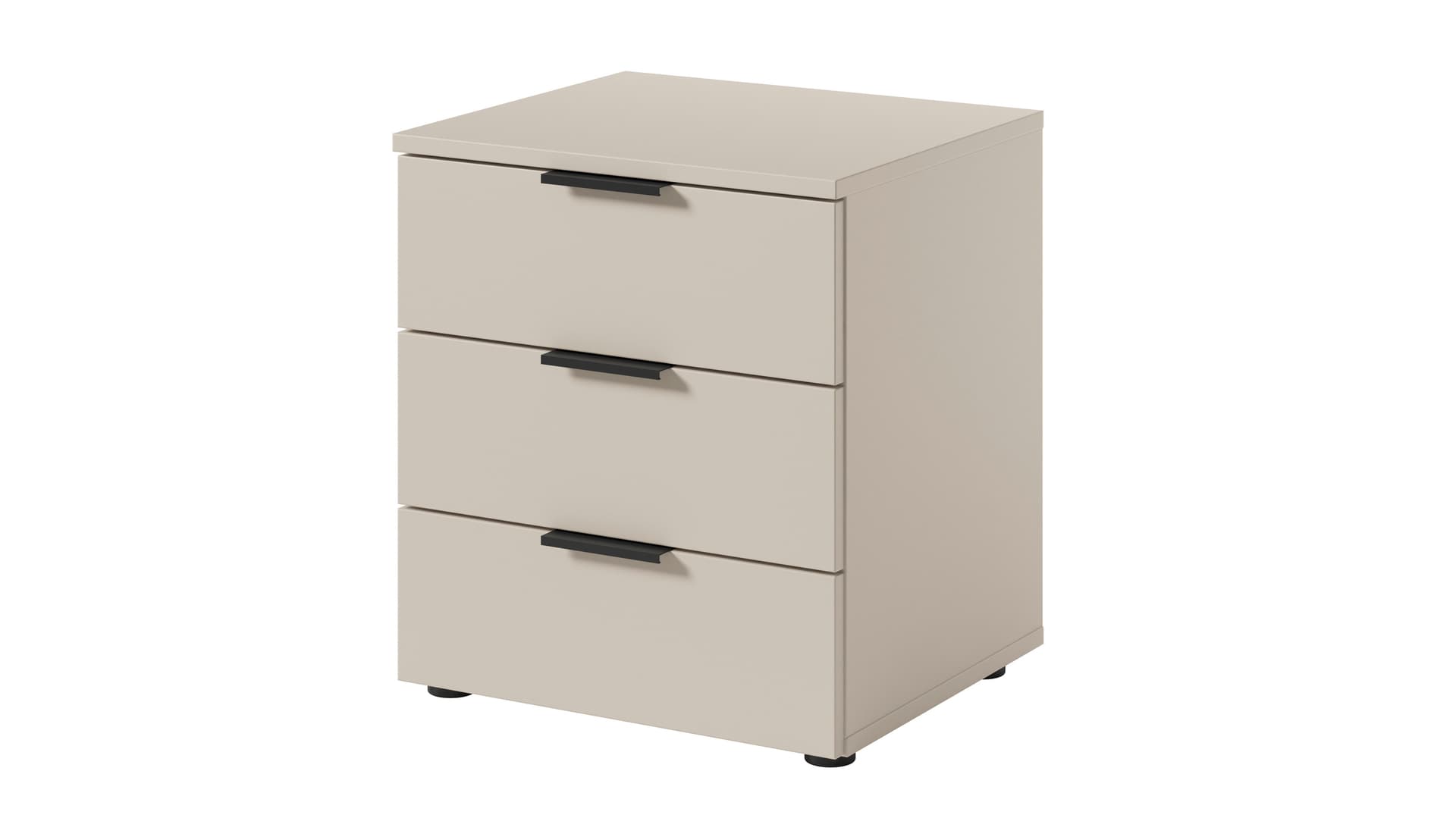 Nachttisch Beige-Kaschmir 45 x 40 cm Nachtkommode - LINZ