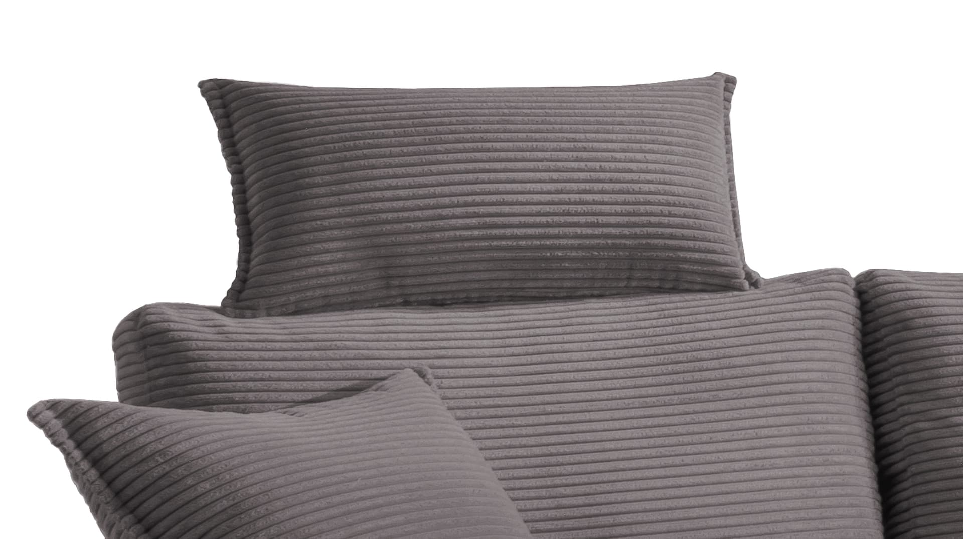 Kopfstütze Cord grau - 75 x 52 cm - SUMMER