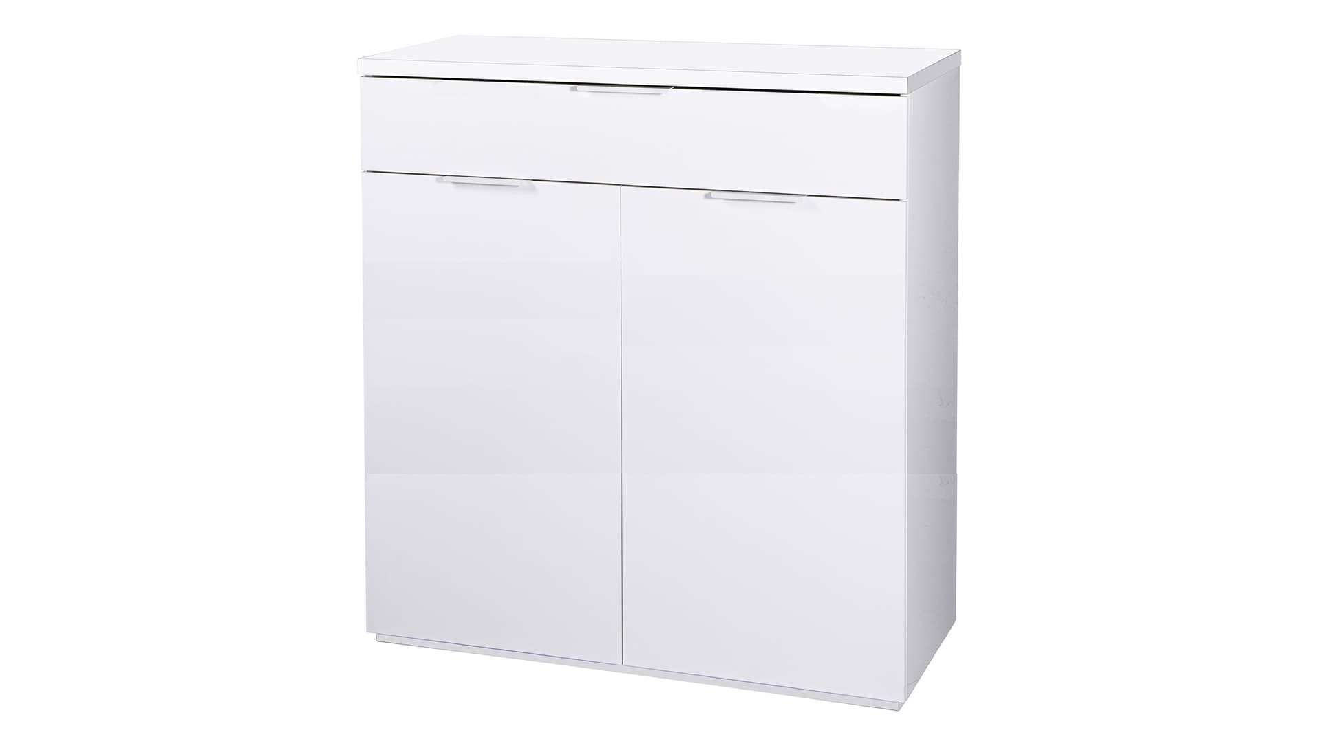 Schuhschrank weiß hochglanz 82 x 102 cm 2 Türen - MUNDI