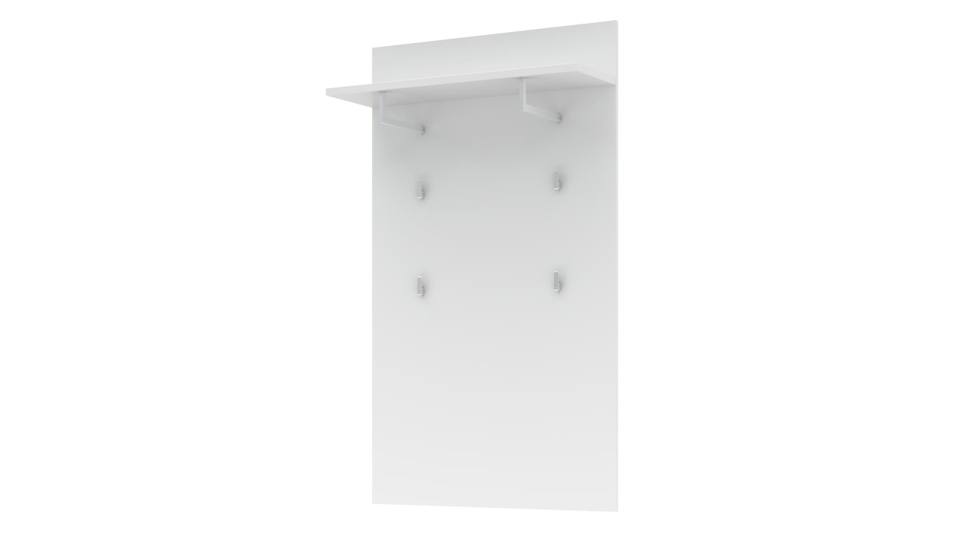 Wandgarderobe Paneel weiß 80 x 138 cm - SANTORIN