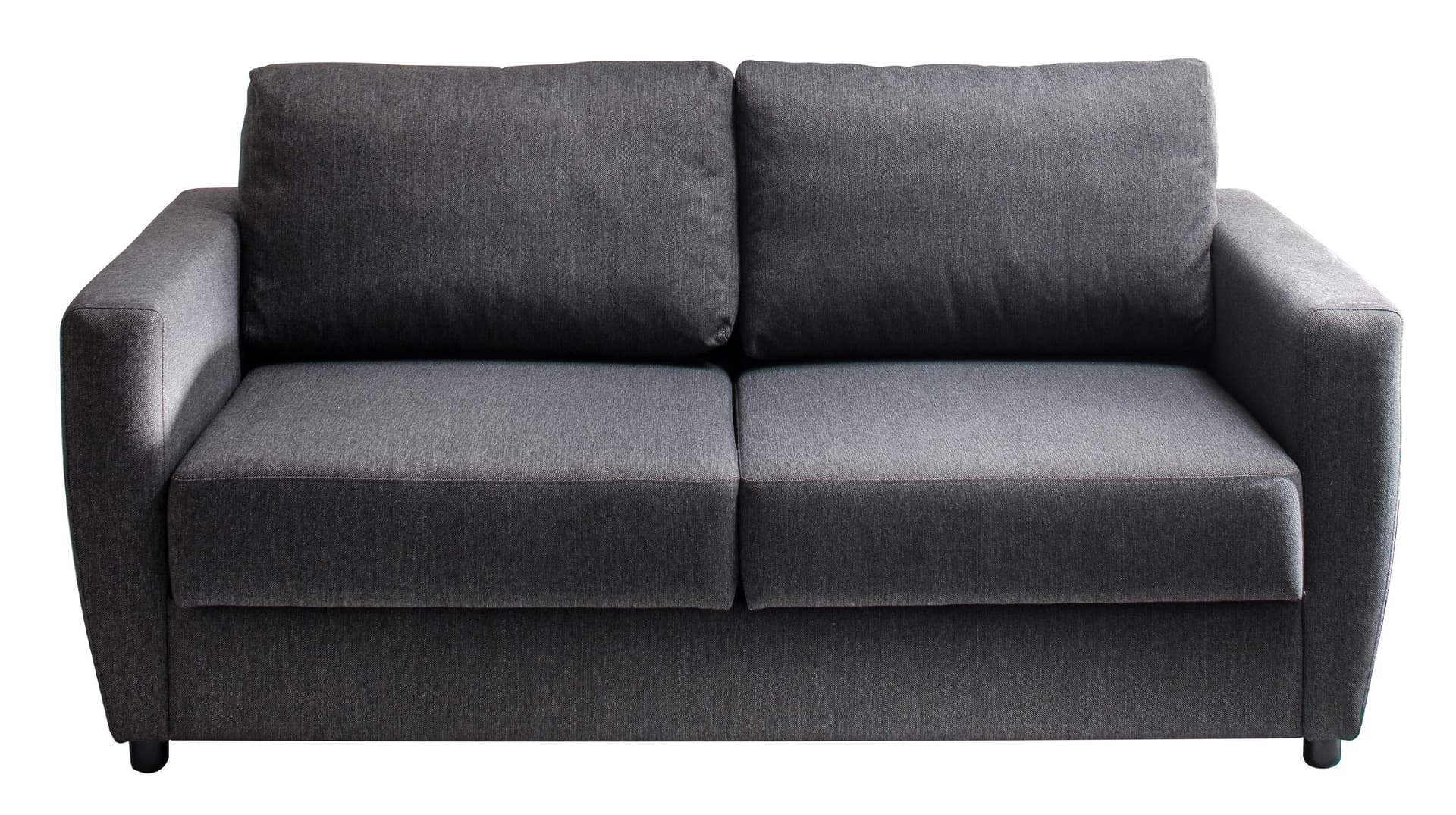 Schlafsofa grau ausziehbar Federkern 176 x 74 cm - MÜRITZ