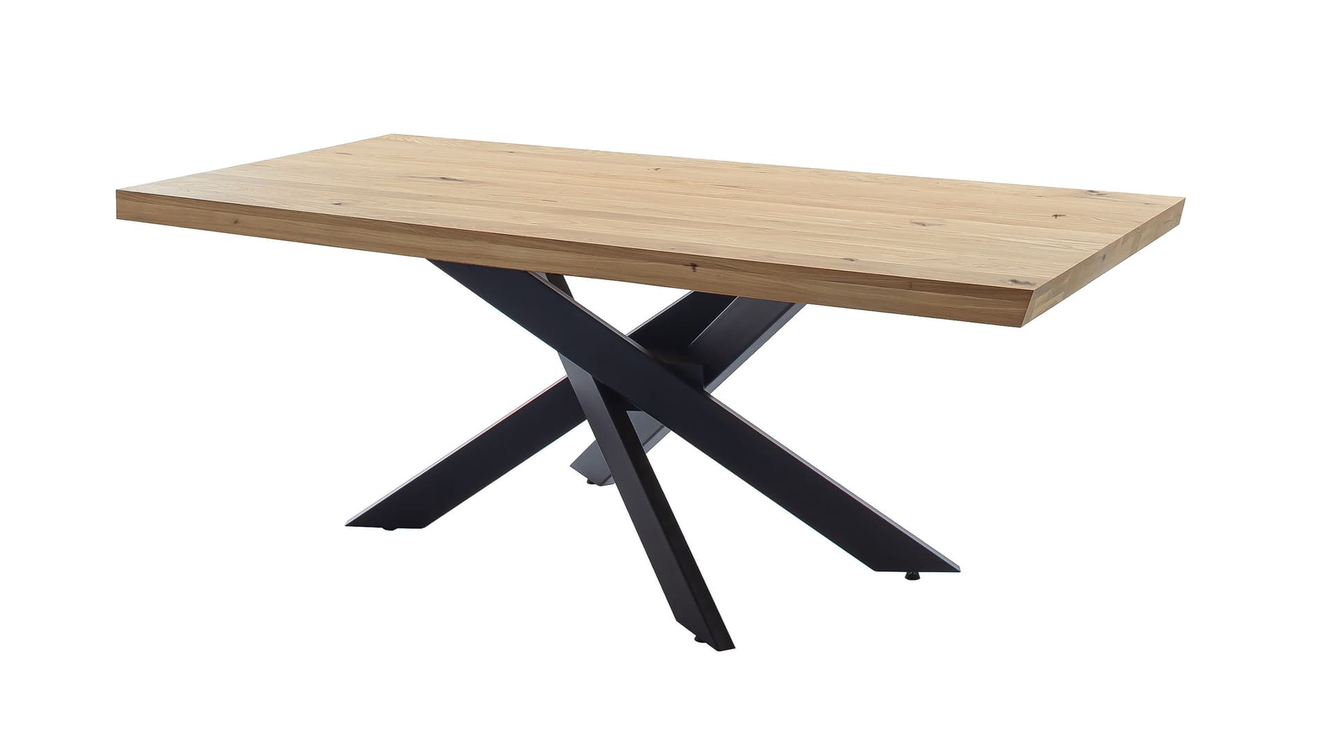Esstisch Massivholztisch 180 x 100 cm Wildeiche geölt - AHUS