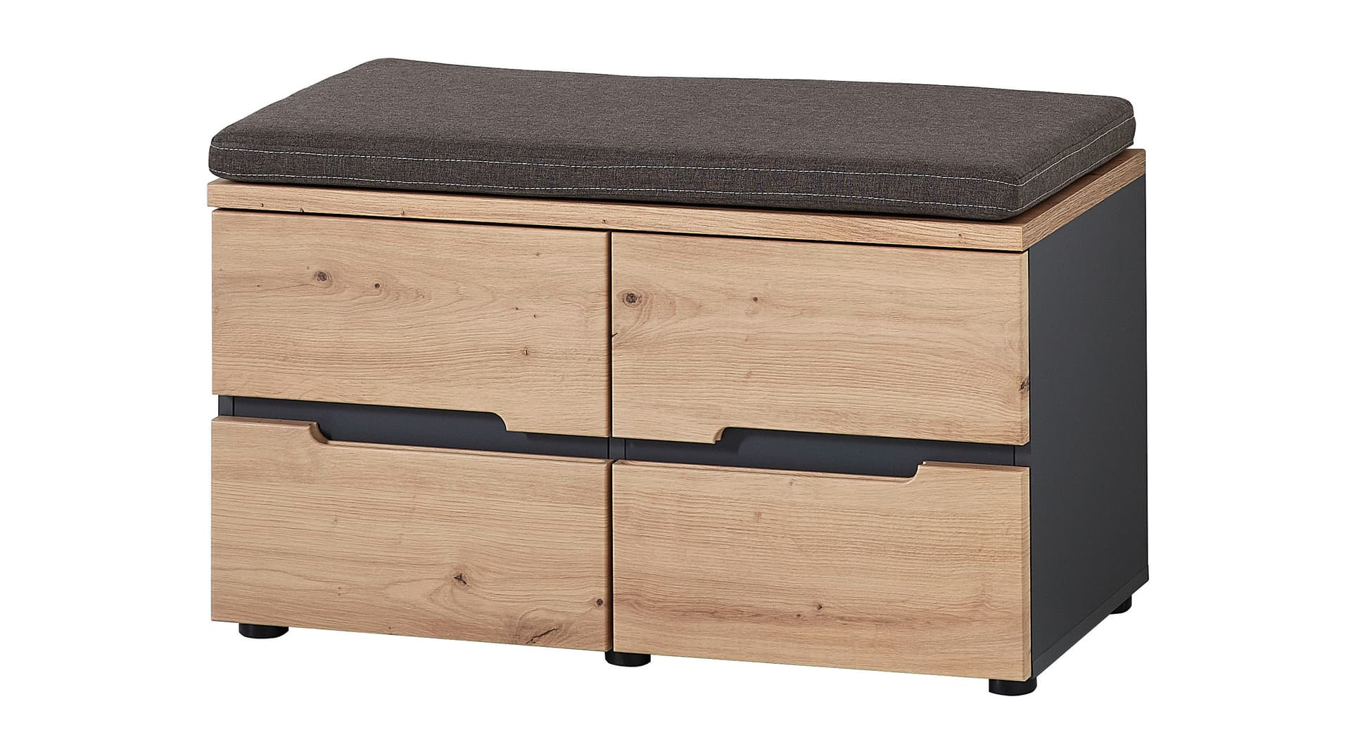 Garderobenbank mit Stauraum Artisan Eiche 80 cm - MEMPHIS