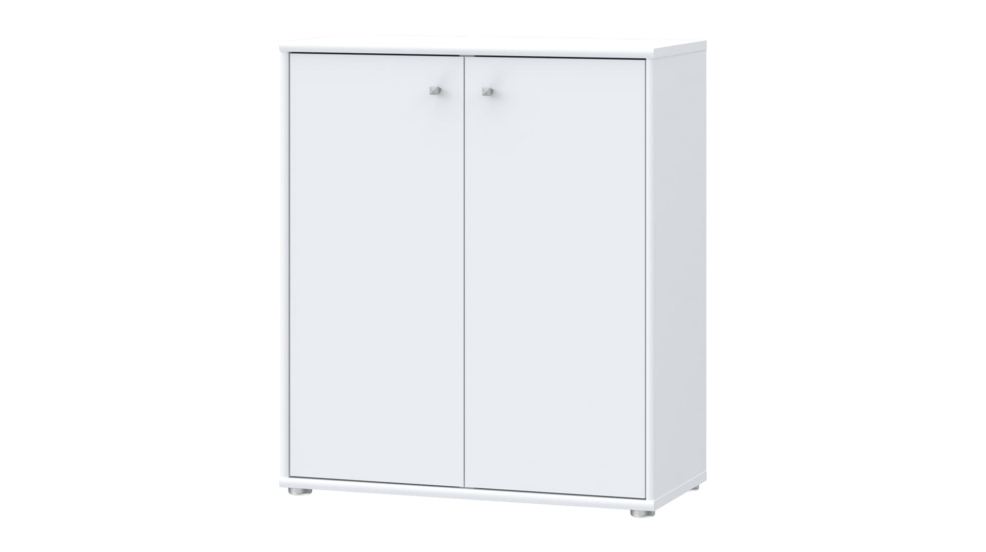 Kommode weiß 86 cm - 2-türig - TEMPRA