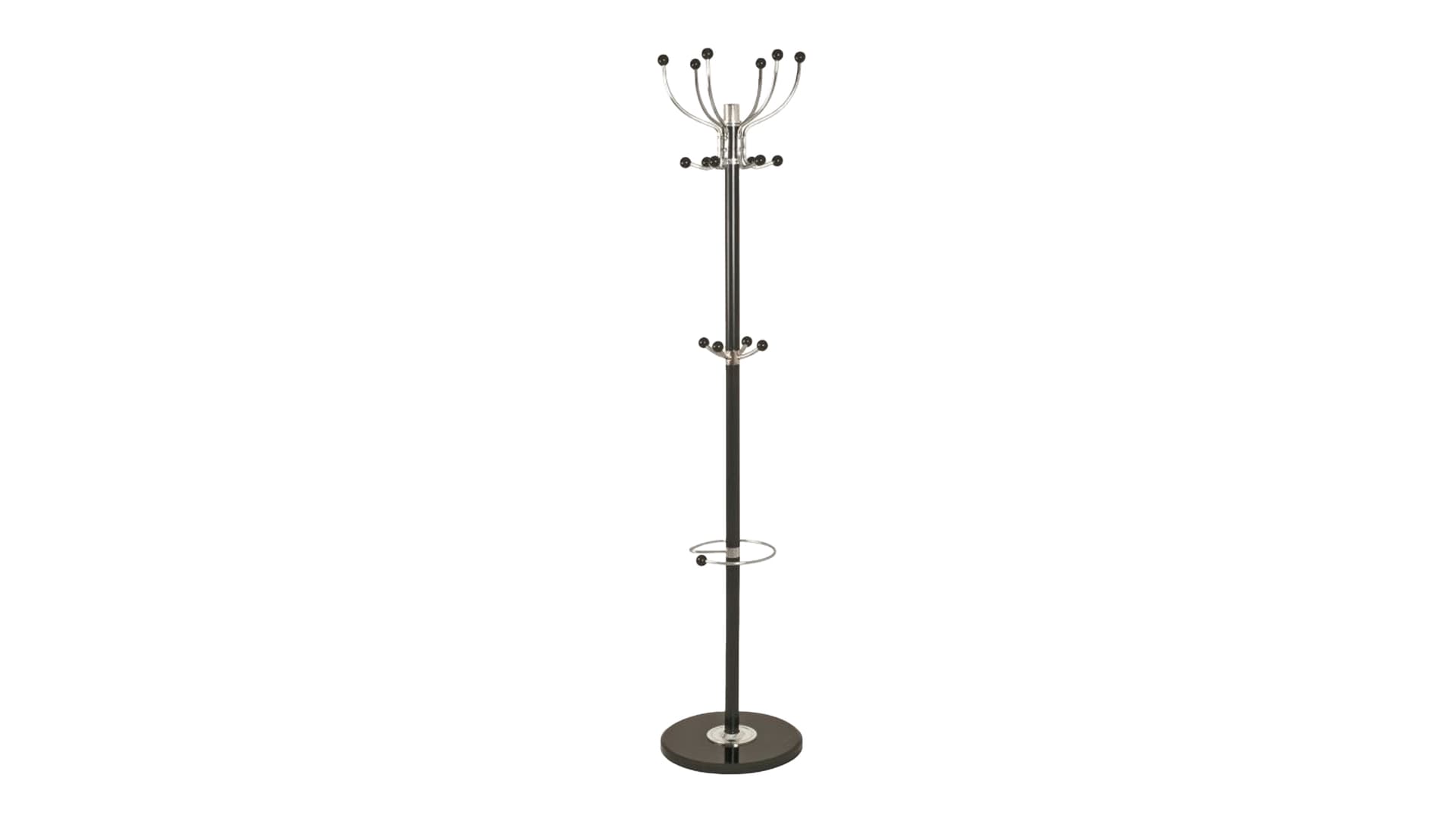 Kleiderständer schwarz - chrom 38 cm Breite - MECKIE