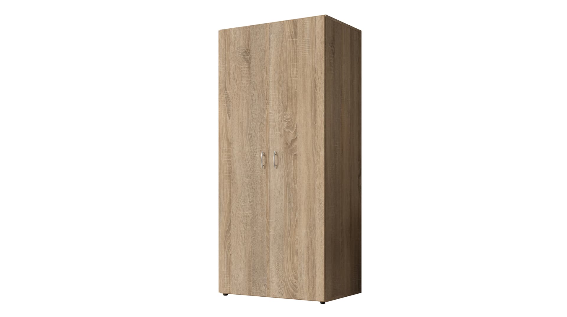 Kleiderschrank Sonoma Eiche - 80 cm - 2-türig - BASE