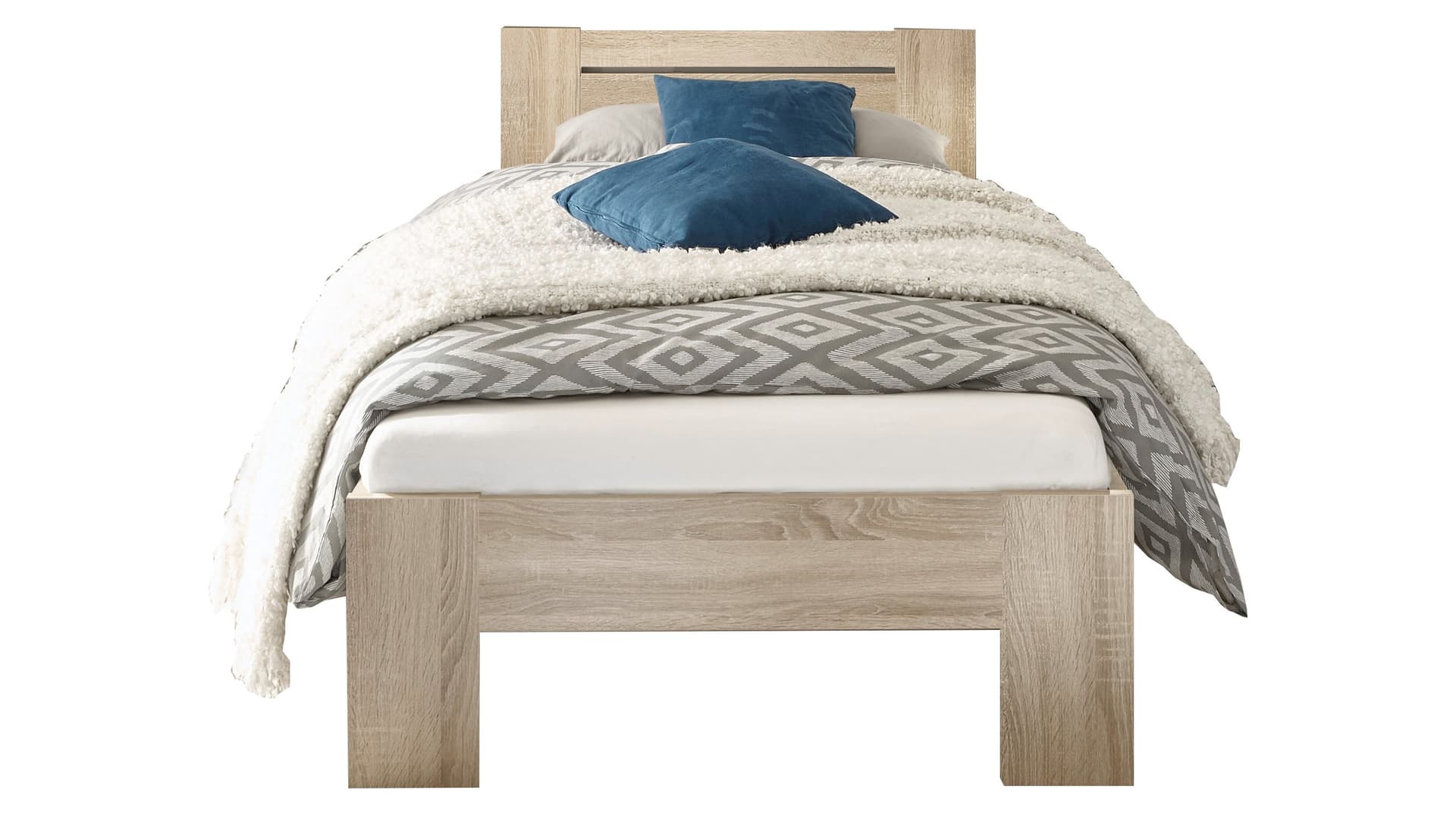 Futonbett 90 x 200 cm Sonoma Eiche - CANNES