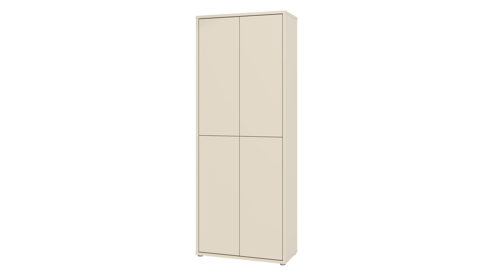 Schuhschrank beige 75 x 192 cm 2-türig - ALICE SPRINGS