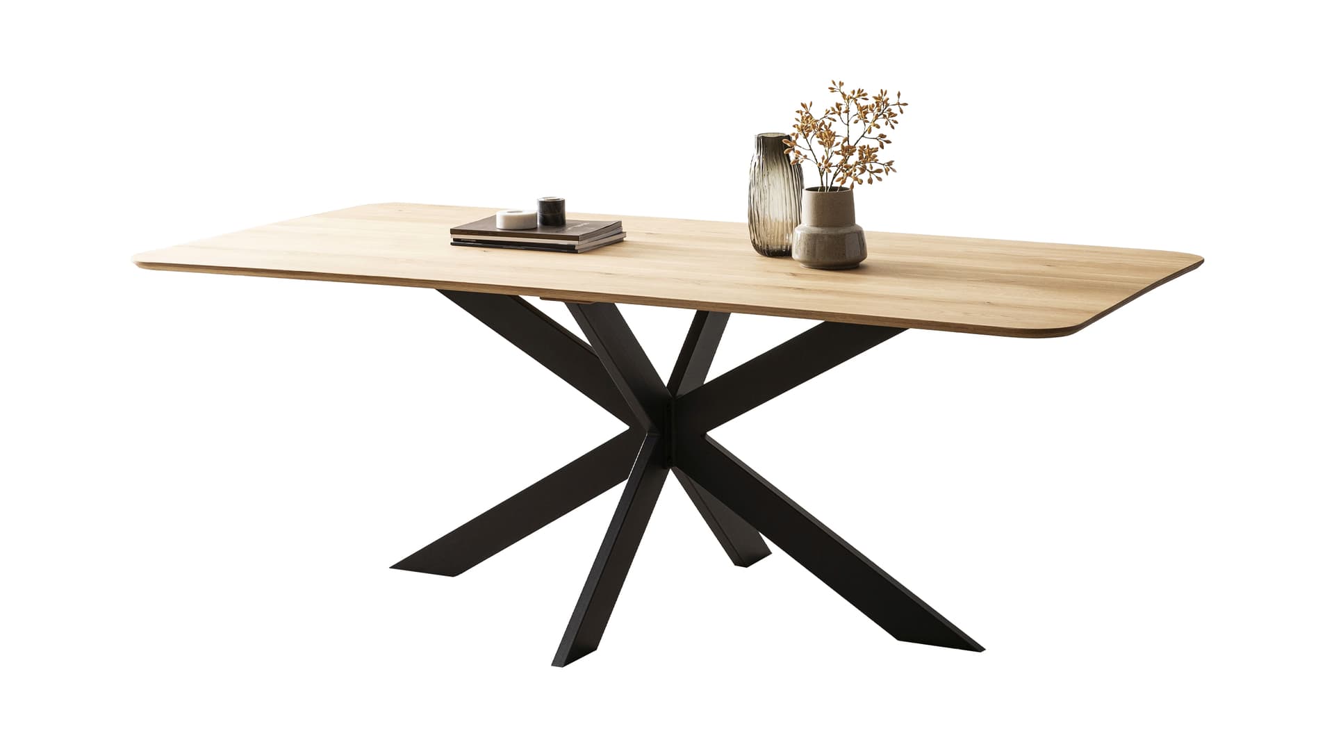 Esstisch 160 x 100 cm Eiche massiv geölt - MARKUS