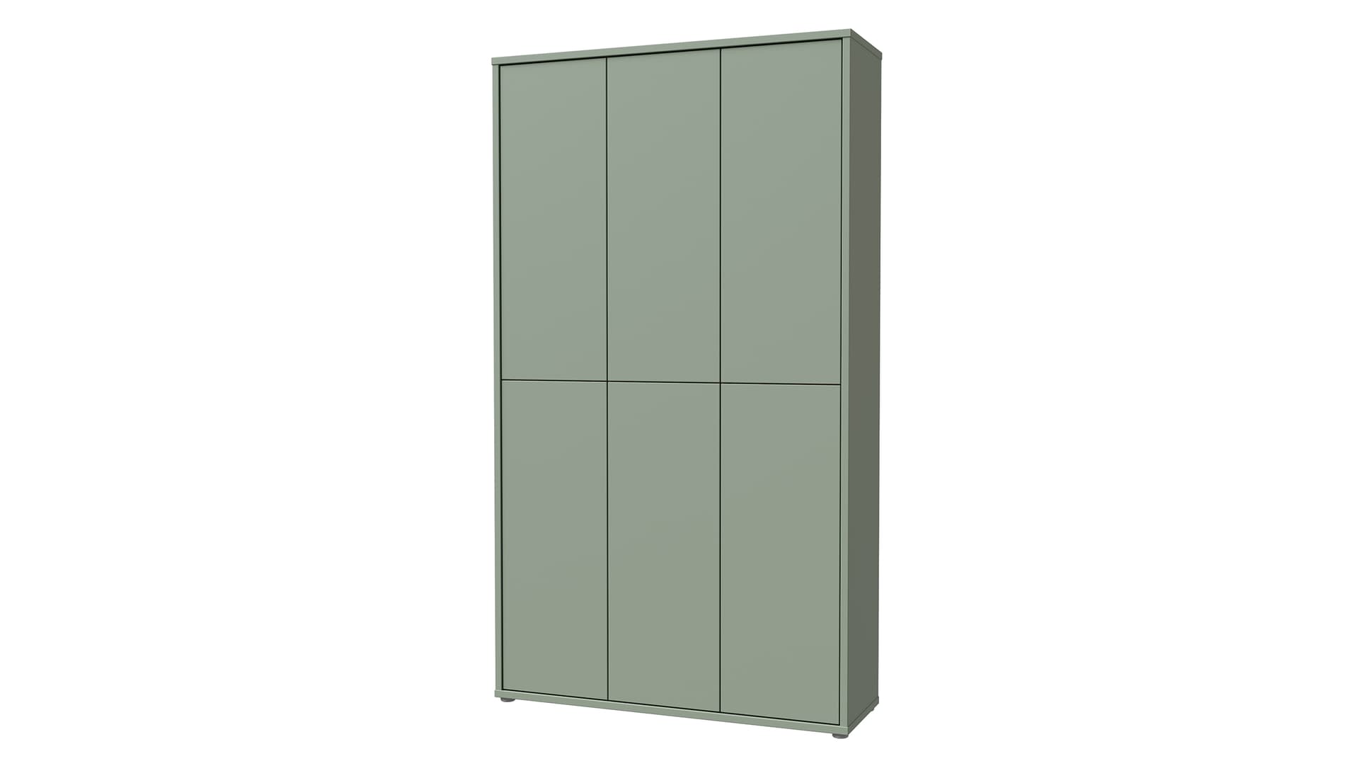 Schuhschrank grün 109 x 192 cm 6-türig - ALICE SPRINGS