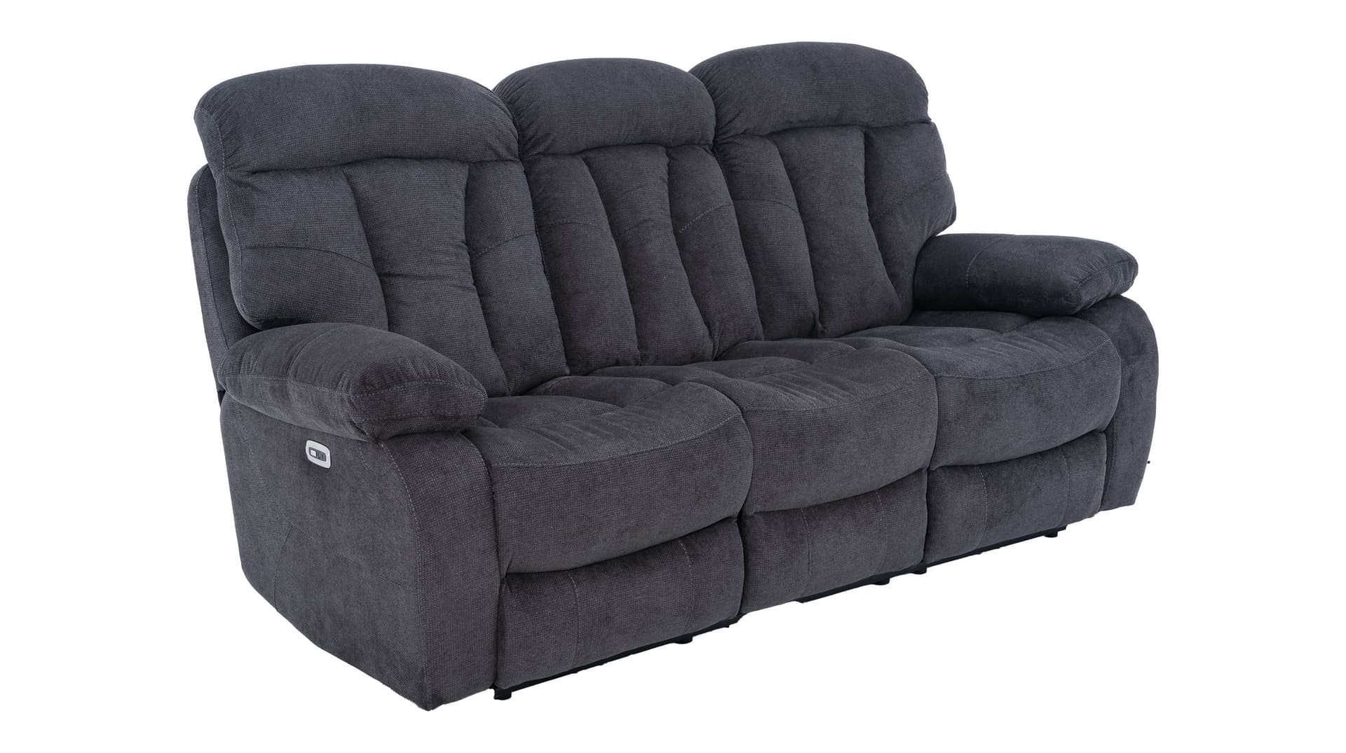 Einzelsofa 3-Sitzer anthrazit Microfaser - Relaxfunktion - NEVADA