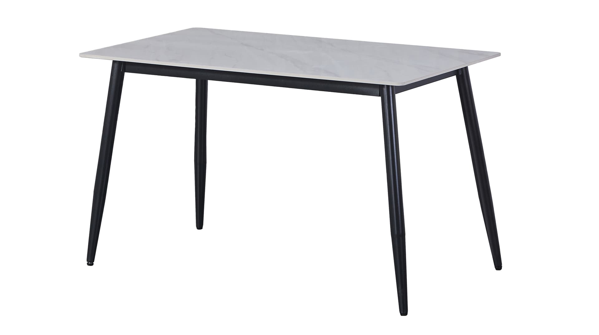 Esstisch 120 x 70 cm Keramik weiß - MAROLKA