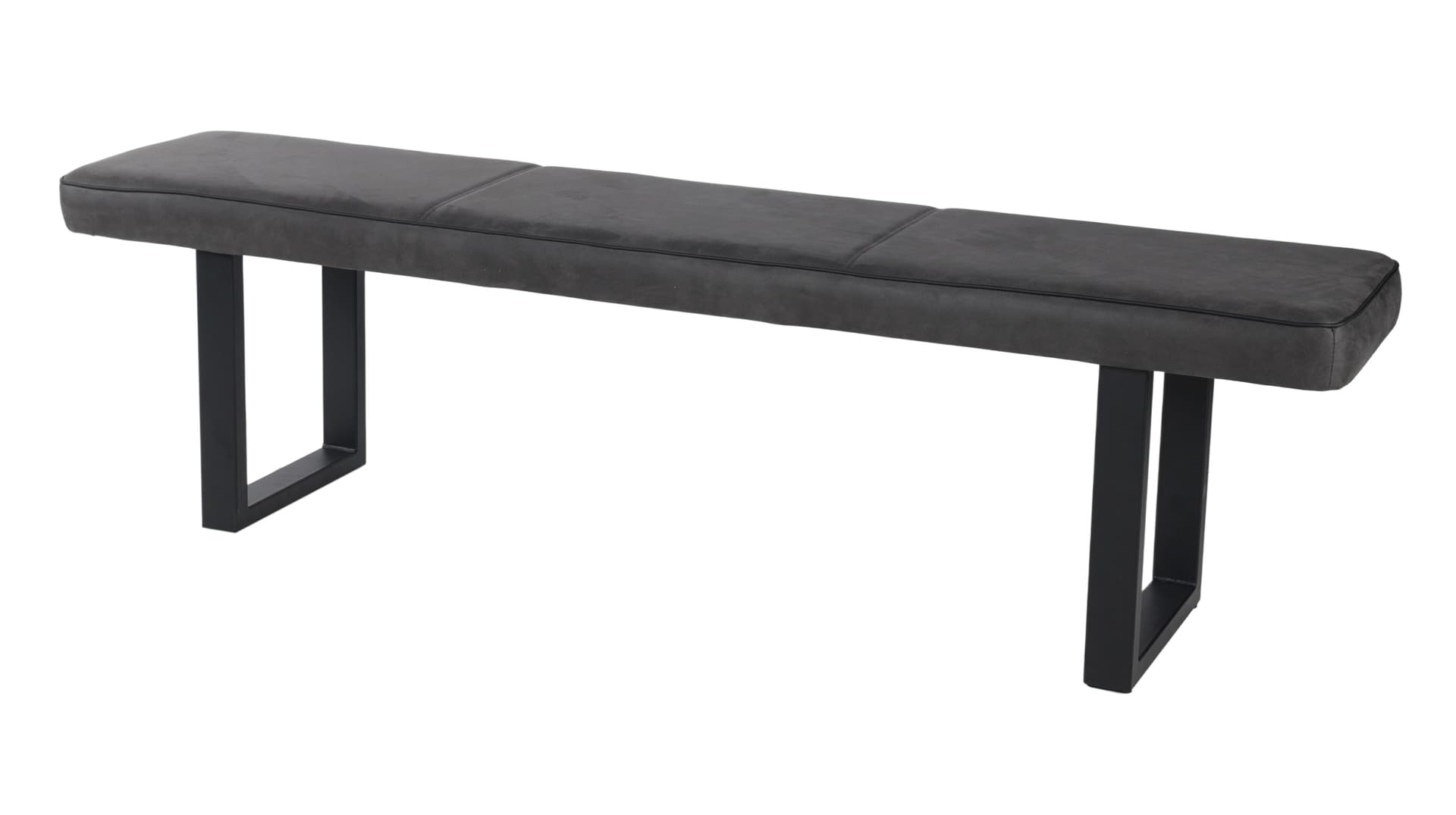 Sitzbank 180 cm Microfaser anthrazit Bank - TARA