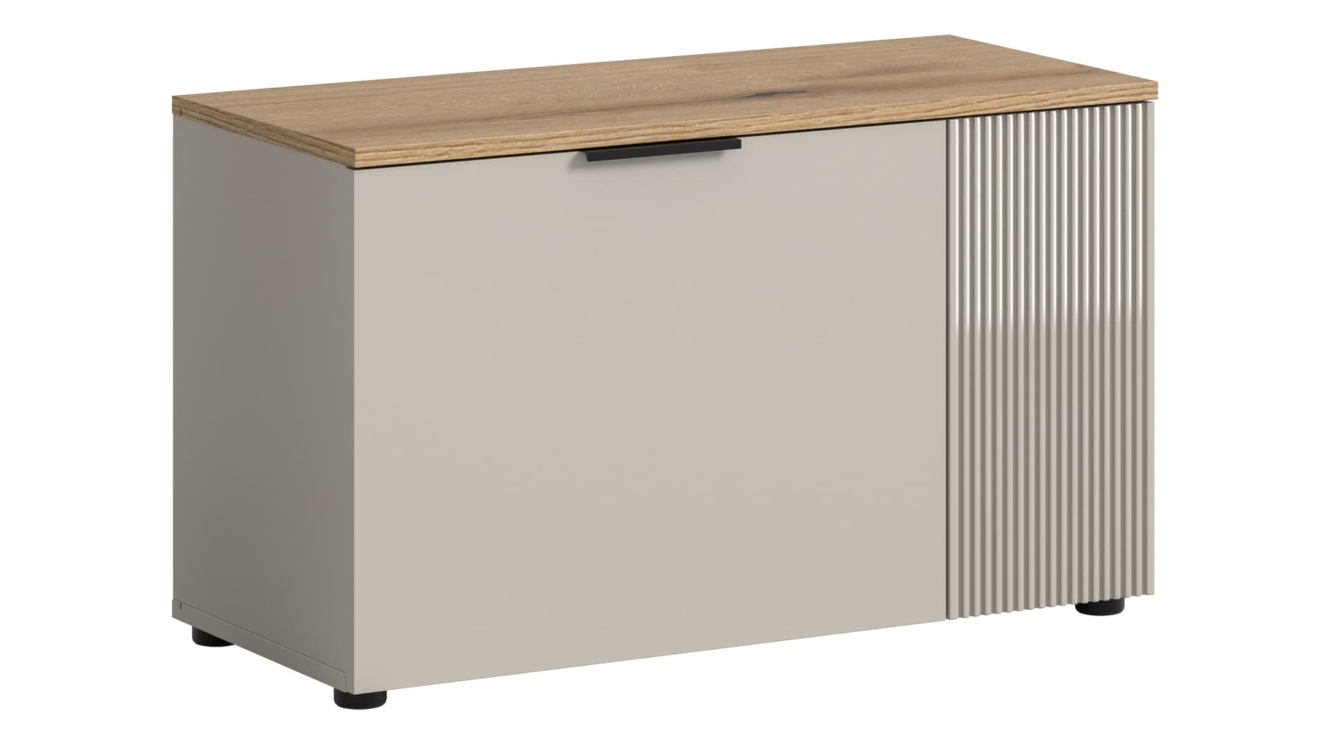 Garderobenbank Beige-Kaschmir - Evoke Eiche 80 cm - SLIDE