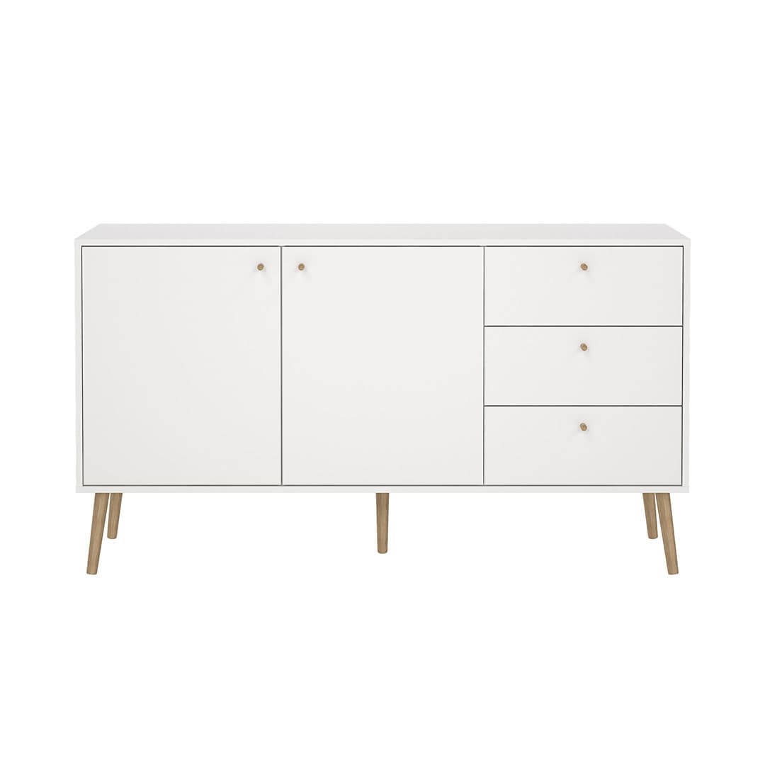 Bodo Sideboard 2 Türen, 3 Schubladen weiß.