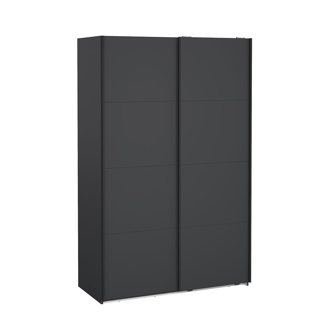 Bergamo Schiebetürenschrank 2 Türen 140x220cm matt grau.