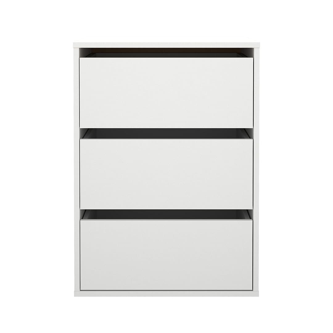 Catania Schubladeneinsatz 3 Schubladen 51 cm bis 140 cm Kleiderschrank weiß