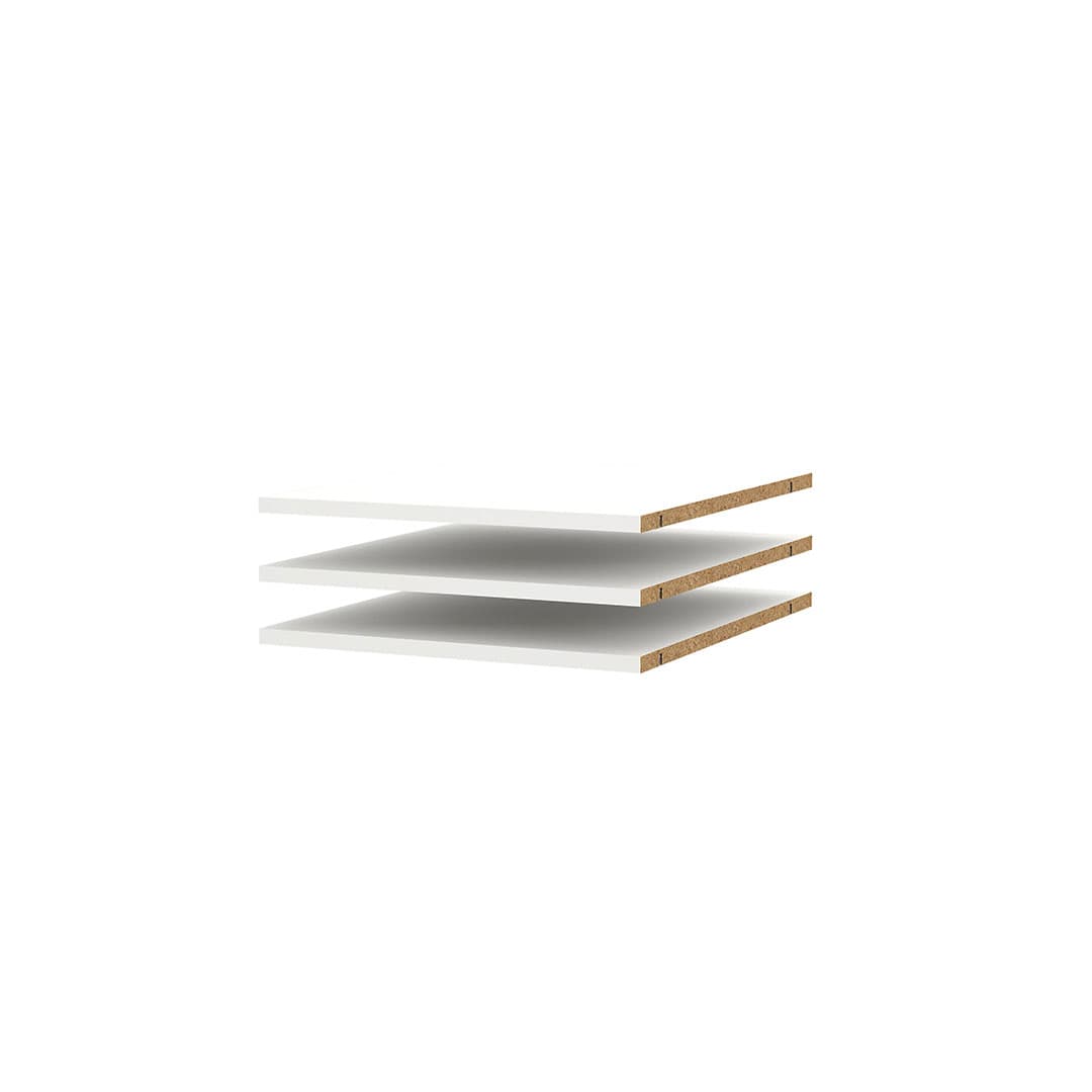Catania 3 Böden 47 cm bis 240 cm Kleiderschrank weiß