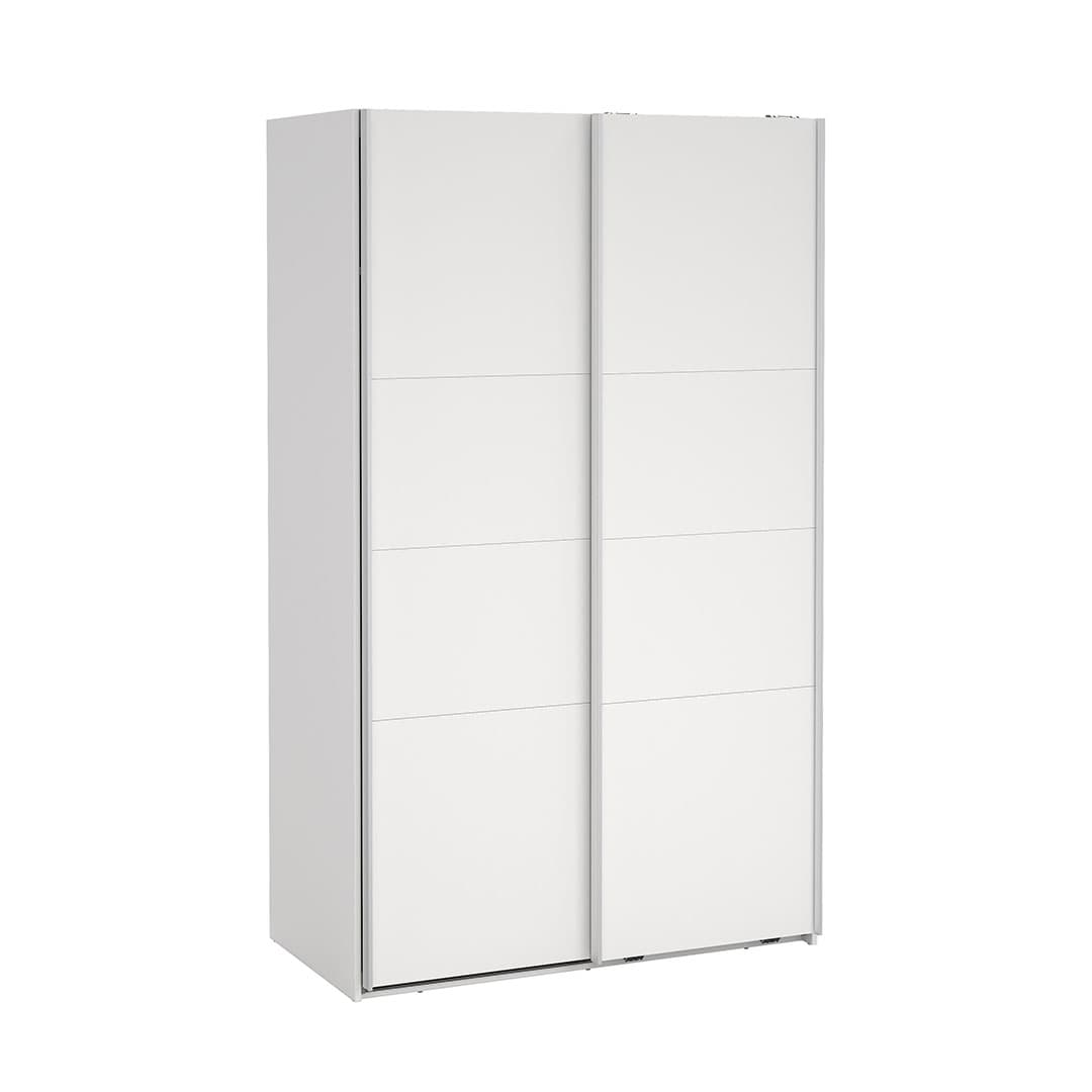 Catania Schiebetürenschrank 2 Türen 120x200cm weiß.