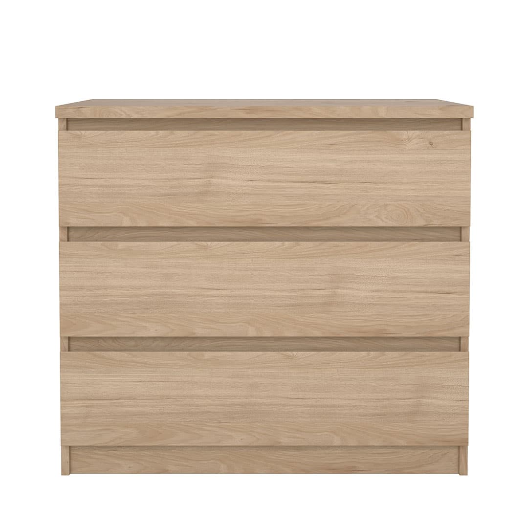 Naia Kommode 3 Schubladen Eichen-Dekor.