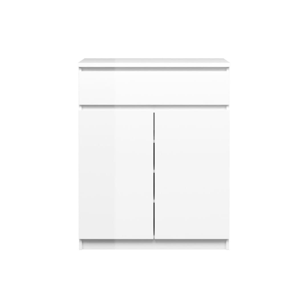 Nada Sideboard 2 Türen og 1 Schublade weiss hochglanz.