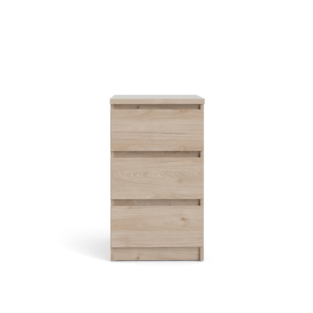 Nada Kommode 3 Schubladen Hickory-Dekor.