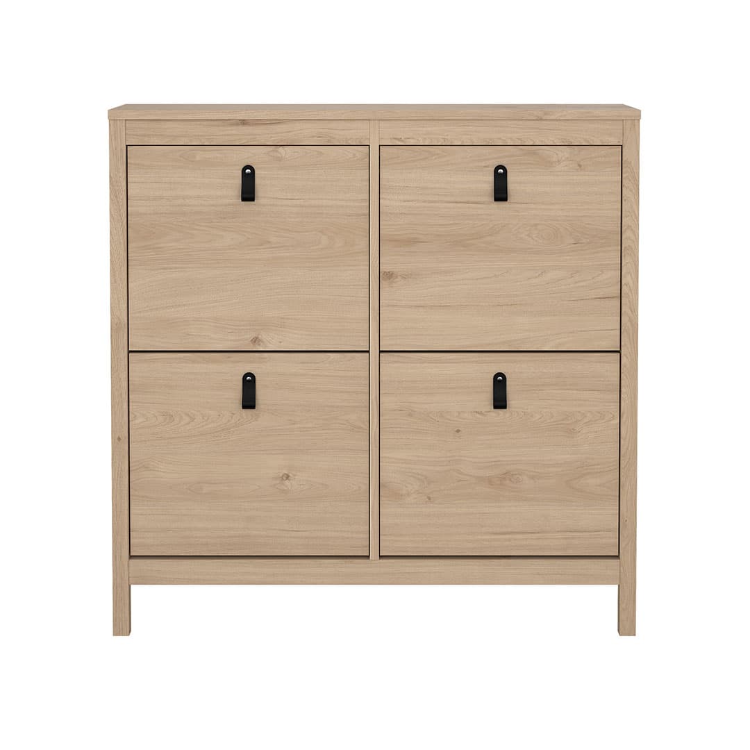 Madrid Schuhschrank 4 Klapptüren Eichen-Dekor.