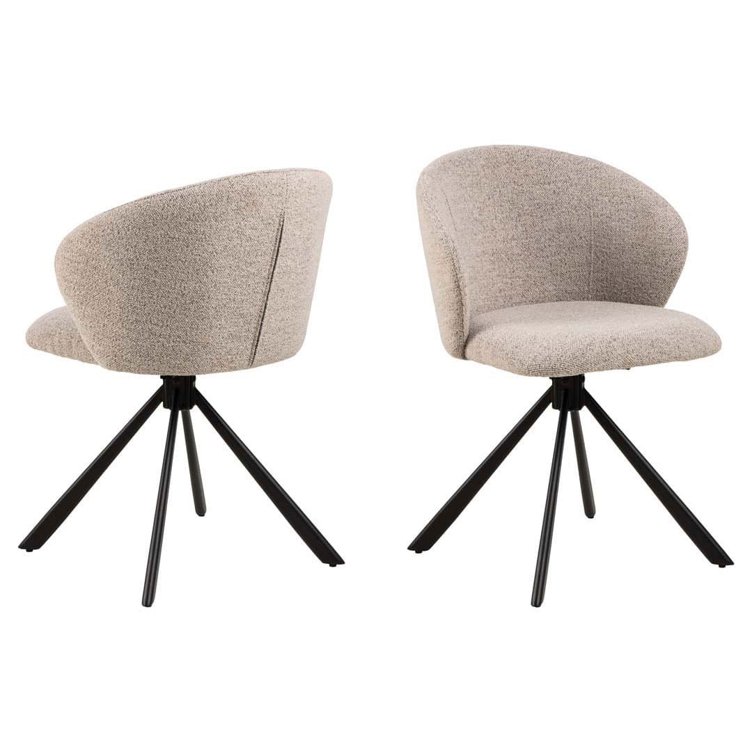 Pippa Esszimmerstuhl beige.